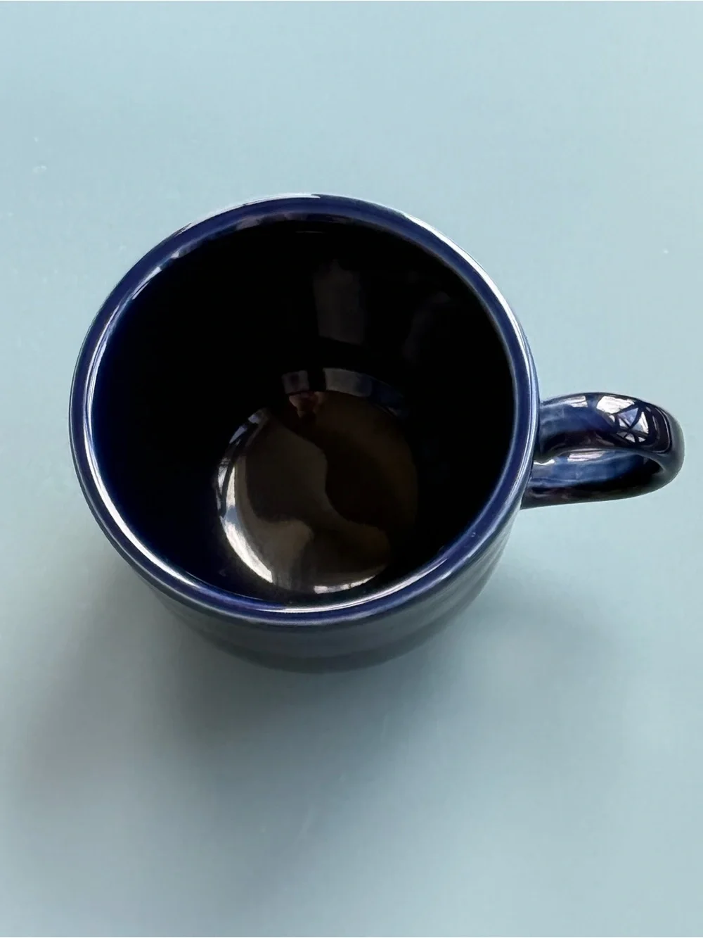 Vintage Fiestaware Small Coffee Cup, Cobalt Blue Color, EUC